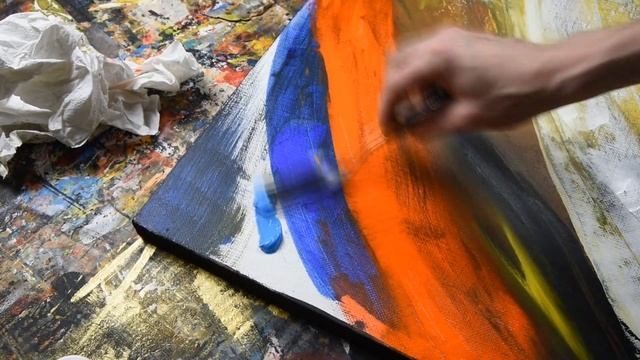 [ NS18 ] - абстрактная картина акрилом смотреть онлайн