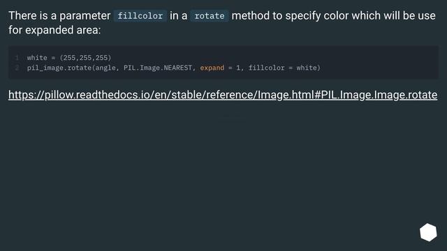 Specify image filling color when rotating in python with PIL and setting expand argument to true смотреть онлайн