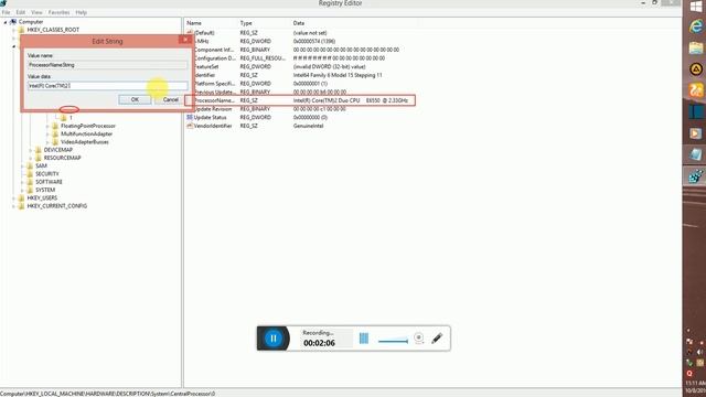 How to change the processor name in windows смотреть онлайн