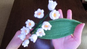 Ландыш связан крючком. Отличный подарок. Легко, просто, быстро, красиво. Часть 1 вяжем цветок.