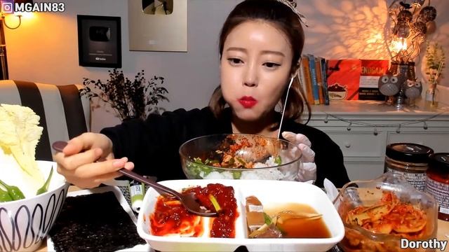 [ENG/JP SUB]대방어장 간장/양념 청양고추 고추냉이 먹방 mukbang korean eatingshow смотреть онлайн