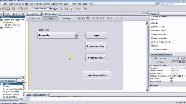 JComboBox - Javassim смотреть онлайн