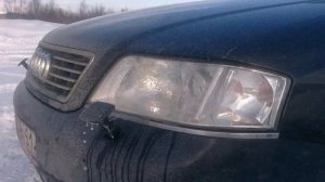 Работа омывателя фар Audi A6 C5