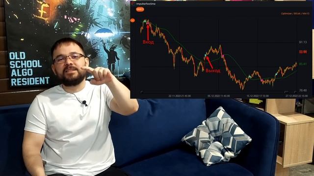 Робот на основе Impulse Two Sma. Сравнительные тесты на Московской бирже и на Крипте. смотреть онлайн