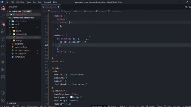 Stagger animation using GSAP in Vuejs | Vue animation смотреть онлайн