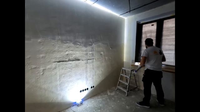 Как шпаклевать стены под обои или покраску. Механизированная шпаклёвка смотреть онлайн