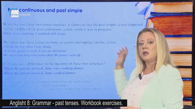 Anglisht 8 - Grammar: Past tenses. Wokbook exercises. смотреть онлайн