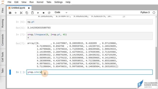 สอน NumPy: การใช้งานฟังก์ชัน linspace ในการสร้าง ndarray смотреть онлайн
