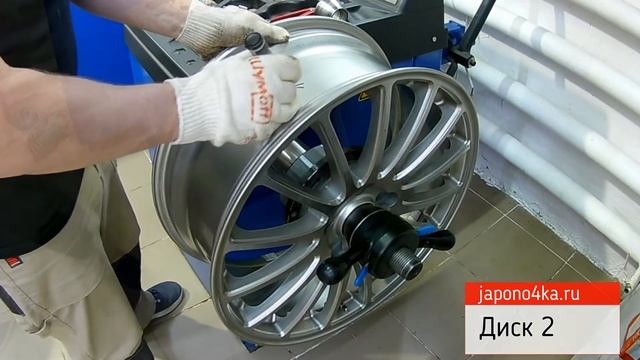 Проверка на балансировочном станке дисков Bridgestone Eco Forme 18" смотреть онлайн