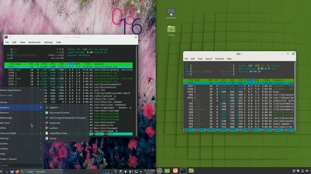 MX Linux 21 (kde) vs Linux Mint 20.3: RAM CPU Compare смотреть онлайн