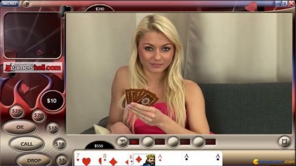 Video Strip Poker Supreme gameplay (PC Game, 2006)