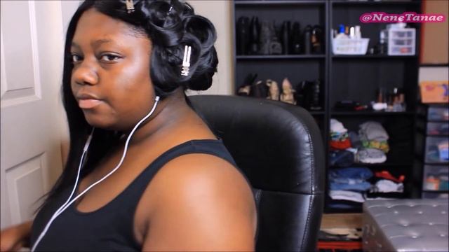 Pin Curls & Blending My Closure | Hair Tutorial ft. DY Hair777 смотреть онлайн