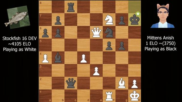 New BEST Chess Bot!? Stockfish 16 DEV VS Mittens Anish! INSANE 4000 ELO Battle!!