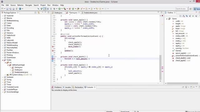 Snake in Java #2 - 2D Spieleprogrammierung mit Swing смотреть онлайн
