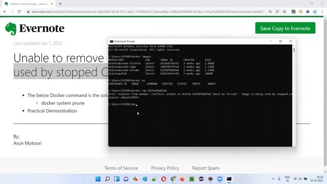 Unable to remove Image - conflict - Image is used by stopped Container (Docker Made Easy - Part 8) смотреть онлайн
