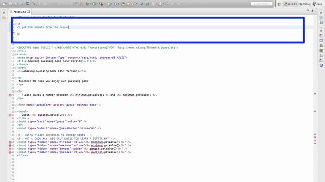 Adding the guess.jsp Component to a Java MVC Guessing Game Application смотреть онлайн