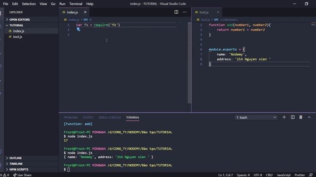 [Node js] | Bài 2: Module exports và lệnh require trong nodejs | Nodemy смотреть онлайн