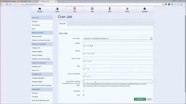 Comment créer une tâche cron avec ISPconfig ? смотреть онлайн