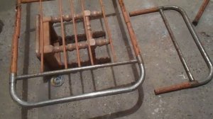Как делал санки - из кроватных спинок