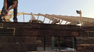 Свинарник своими руками. Выпуск 14. Потолок в свинарнике. Пол на чердаке.