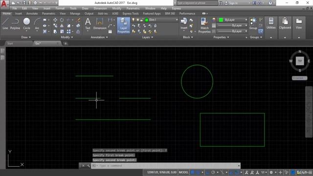 AUTODESK AUTOCAD CIVIL ENGINEERING SOFTWARE 59. Break Command смотреть онлайн