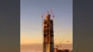 Лахта-центр. Строительство за 1 минуту