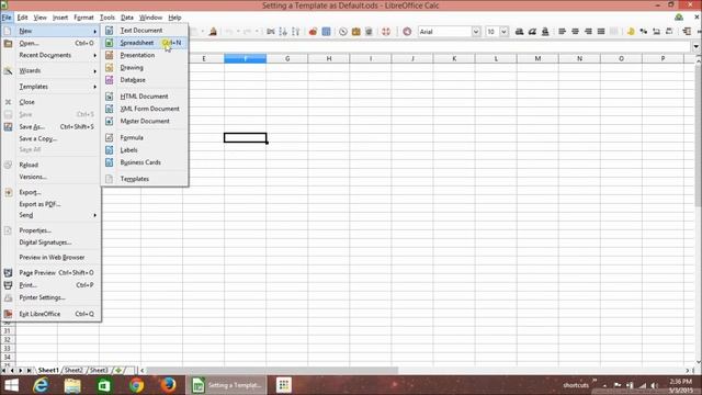 libreoffice calc setting default template смотреть онлайн