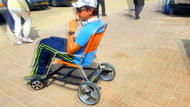 HOVERBOARD SITTING ATTACHMENT Гироскутер с прицепом смотреть онлайн