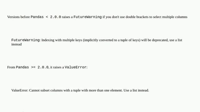 Pandas - groupby ValueError: Cannot subset columns with a tuple with more than one element. Use a.. смотреть онлайн