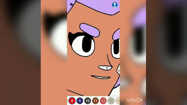 Рисую ведьму шели в игре coloring Brawl Stars смотреть онлайн