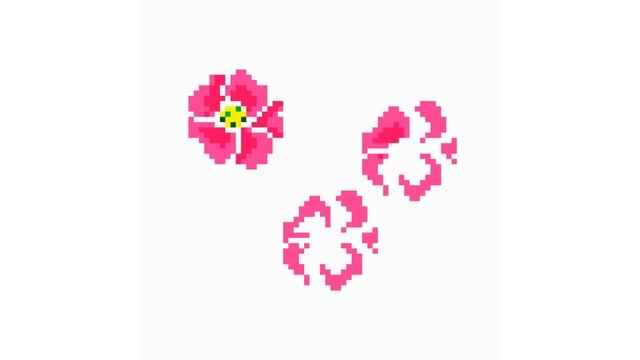 How to draw flowers. Comment dessiner des fleurs #4 #pixelart смотреть онлайн
