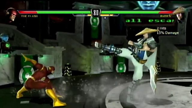 Mortal Kombat vs. DC Universe The Flash vs Sub Zero & Sonya & Raiden & Shang Tsung смотреть онлайн