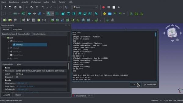 How to Drill holes with GRBL and Freecad [tutorial]