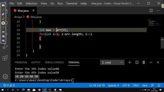 Largest Element or Maximum of Array || Programming in Java смотреть онлайн