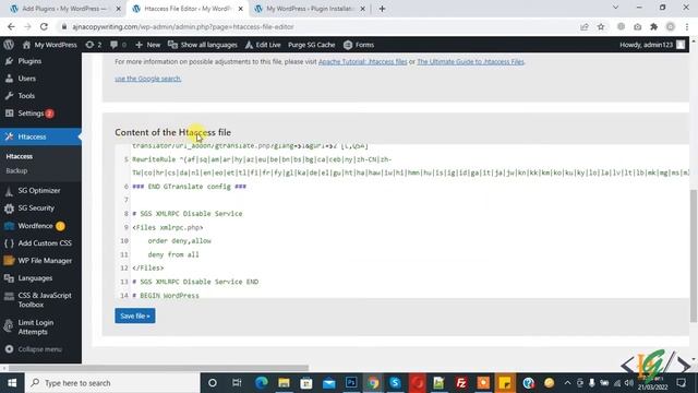 How to access and edit htaccess file from WordPress Dashboard смотреть онлайн