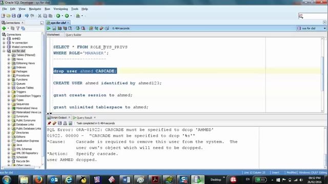 104- Oracle SQL 12c: Controlling User Access part 7/عملي смотреть онлайн