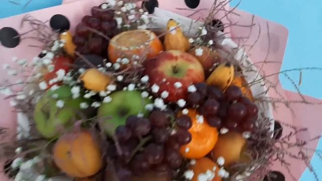 Фруктовый Букет Пастила - Доставка фруктовых букетов в Волгограде - ДОБРО34.РУ смотреть онлайн