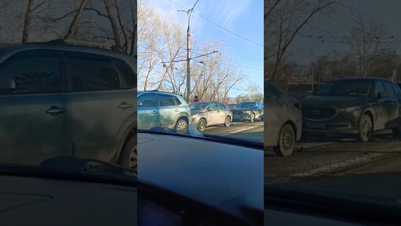 паровоз из авто #город #авария #авто смотреть онлайн