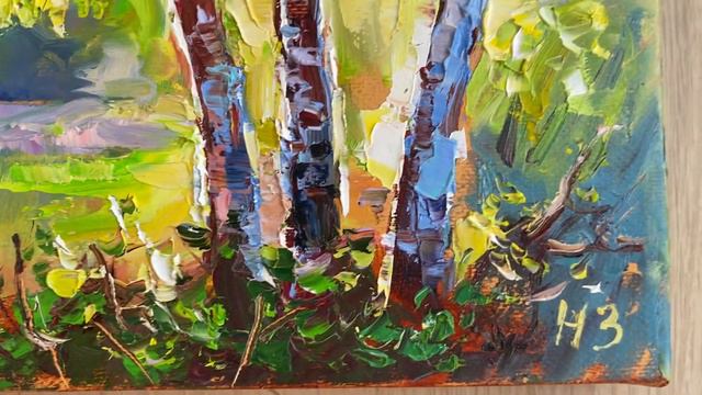 Картина «Солнечное утро» холст, масло смотреть онлайн