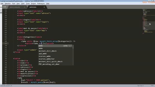 PHP from DATABASE to DROPDOWN смотреть онлайн