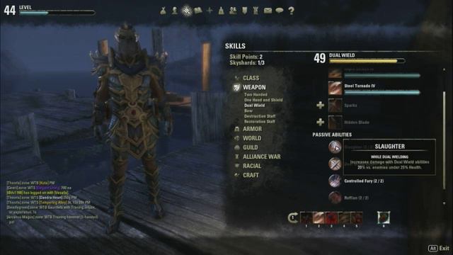 (ESO) Elder Scrolls Online Nightblade Leveling Build