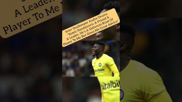 Inter Goalkeeper Andre Onana: “Samir Handanovic A Friend & A Leader, He’s A Different Kind Of Playe смотреть онлайн