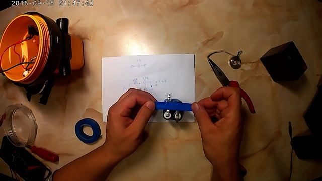 Ремонт фонаря. Замена свинцового аккумулятора на Литий-ионный Li─Ion. смотреть онлайн