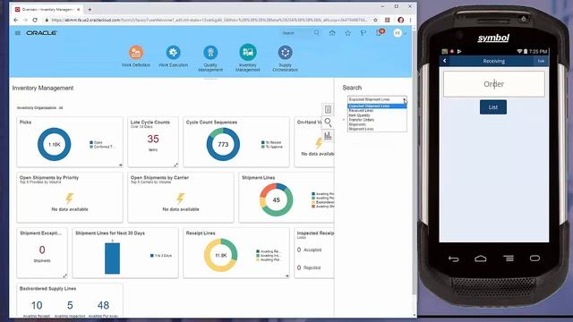 Oracle SCM Cloud Inventory Demo - RF-SMART смотреть онлайн