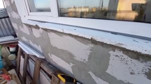 Утепление откосов снаружи. Газобетон.