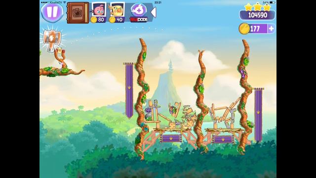 Angry Birds Stella - Wall of Pigs Level 2 Walkthrough (3 Stars) смотреть онлайн