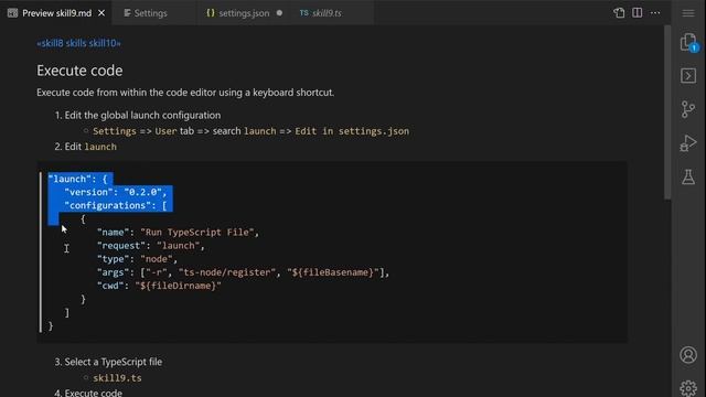 TypeScript Editor Power User 1 - Skill 9 - Executing Running Code смотреть онлайн