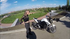 Обзор мотоцикла Suzuki GSR 750,что за зверь? Купила онлайн, отзыв хозяйки мотоцикла, для города топ