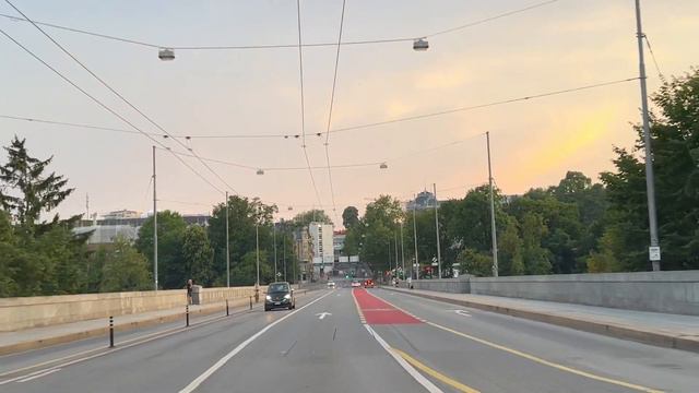 Bern Evening City Drive |🇨🇭 Driving In Switzerland смотреть онлайн
