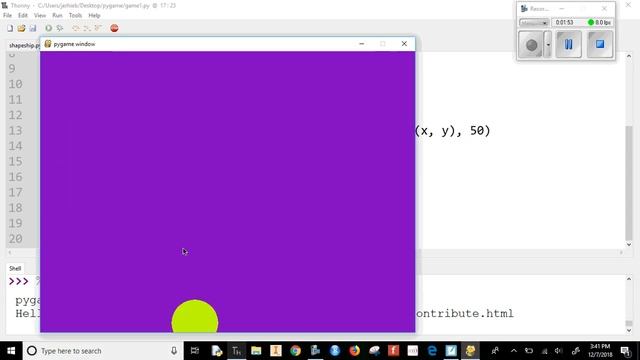 pygame video 7 Keeping the Ball on the Screen смотреть онлайн